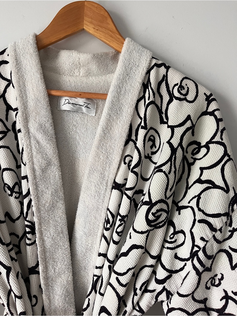 Diamond Tea Robe | Terry Waffle | OSFM | Cottagecore | Y2K | Cozy